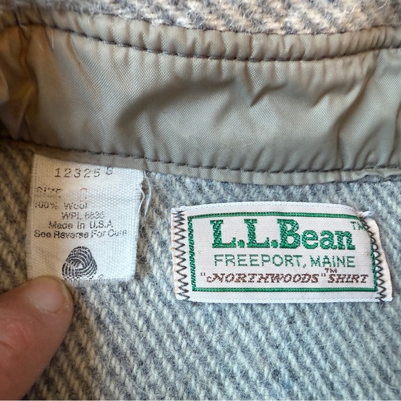 L.L. Bean Wool Button Down Shirt - Picture 5 of 5